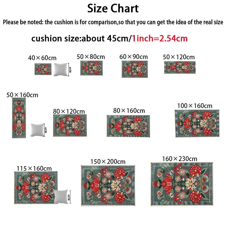 VIKAMA Cream Style Living Room Carpet, Waterproof And Anti-Slip Sofa Coffee Table Rug, Bedroom Floor Mat, Home Decoration