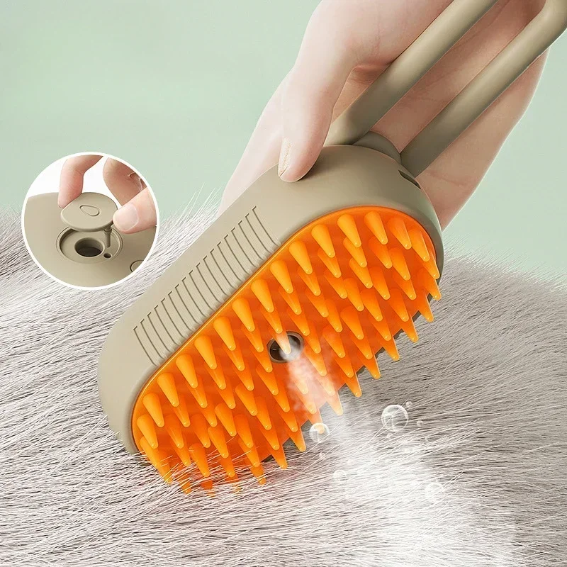 Hot Sale 3 in 1 Pet Steam Brush Cat Dog Steamy Spray Massage Comb Hair Removal Grooming Beauty Tool Shedding Matted Fur Painless