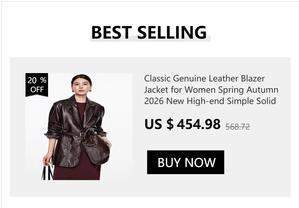 High-end Simple Natural Sheepskin Coats for Women 2026 New Trend Casual Single-breasted Lychee Texture Genuine Leather Jacket
