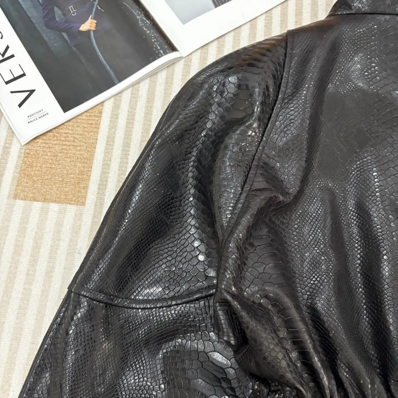 Natural Lambskin Leather Jacket for Women, 100% Genuine Leather Sheepskin Leather Women Coat, Long Sleeves, H1013