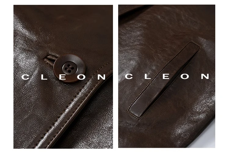 Waxed Lambskin Genuine Leather Jacket Women Retro Lapel Collar Single Breasted Real Leather Casual Spring Autumn Outerwear 2026