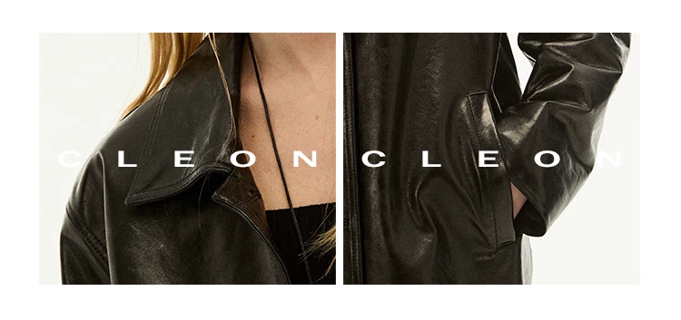 Waxed Lambskin Genuine Leather Jacket Women Retro Lapel Collar Single Breasted Real Leather Casual Spring Autumn Outerwear 2026