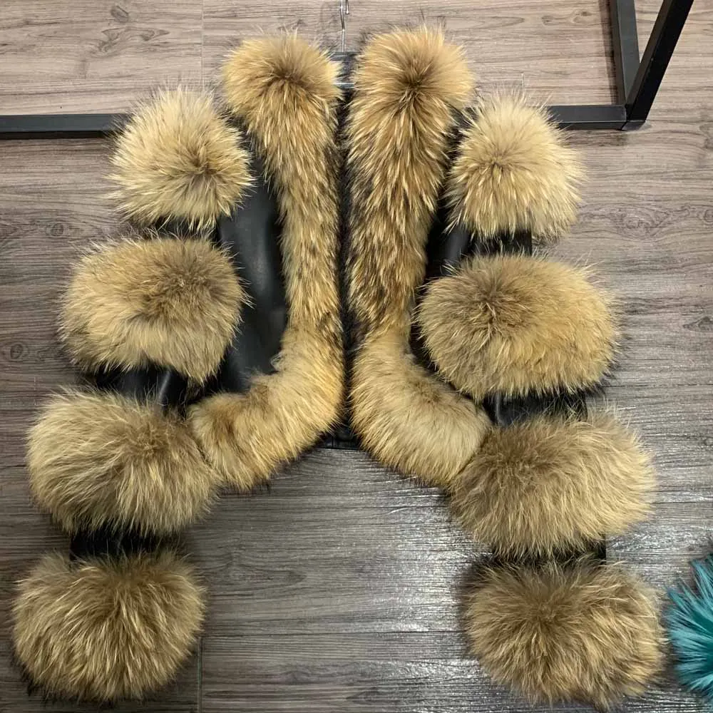 Fur Bomber Ladies New Fashion Jacket Crocdile Sheep Leather With Natural Fur 3573