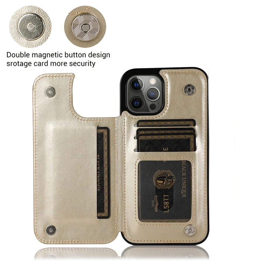 Wallet Butterfly Embossing Slot Magnetic Flip Leather Case For iPhone 16e 16 Pro Max 15 14 13 12 11 SE 2 X XR XS 8 7 Plus Cover