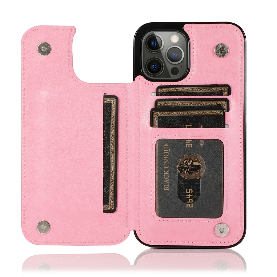 Wallet Butterfly Embossing Slot Magnetic Flip Leather Case For iPhone 16e 16 Pro Max 15 14 13 12 11 SE 2 X XR XS 8 7 Plus Cover