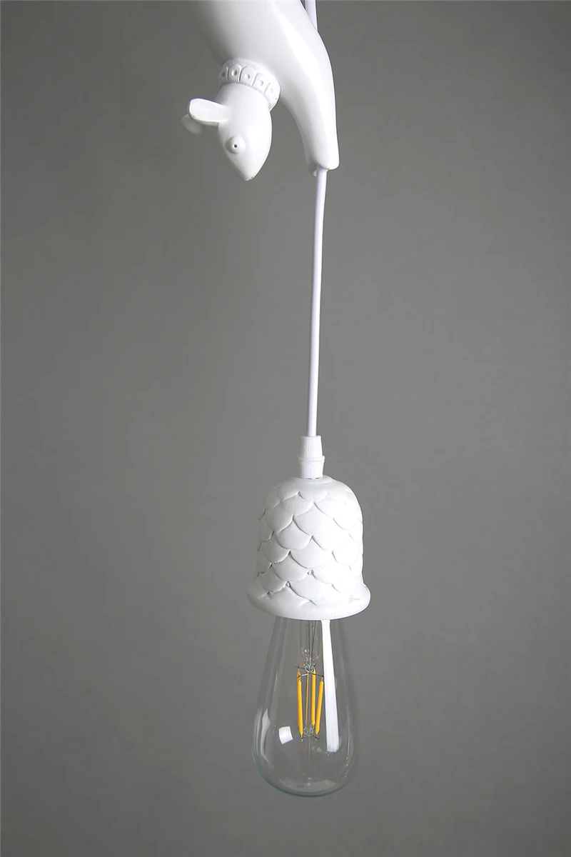 Hanglamp Squirrel Shape Nordic Resin animal Pendant Light LED Indoor decor Hanging Lamp For Dining Room Living Room Kids Room