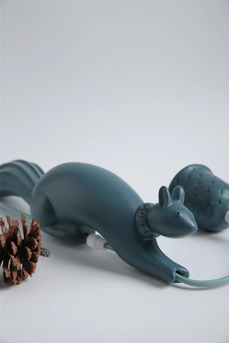 Hanglamp Squirrel Shape Nordic Resin animal Pendant Light LED Indoor decor Hanging Lamp For Dining Room Living Room Kids Room
