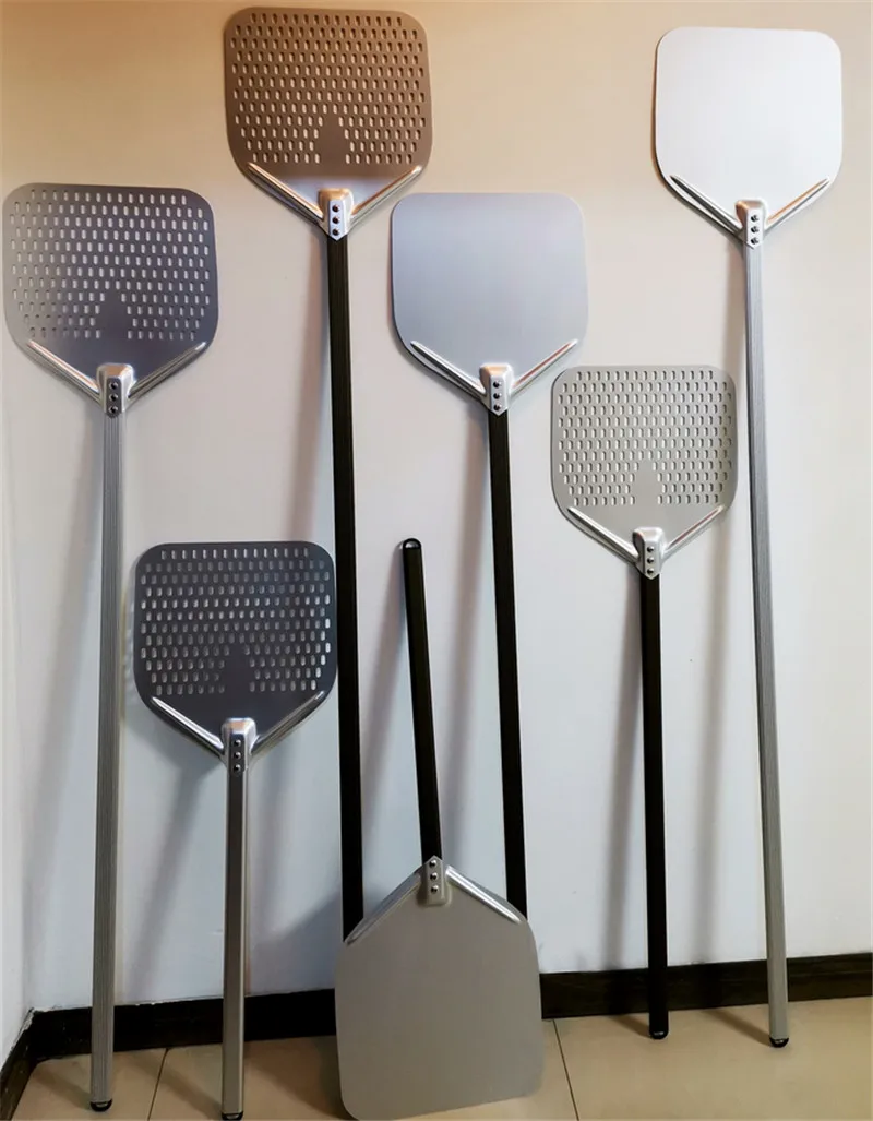 12 14 inch Pizza Shovel Peel Big long Aluminum With Long Handle Pastry Tools Peels Shovel Peel Paddle Pizza Cake Baking Tools