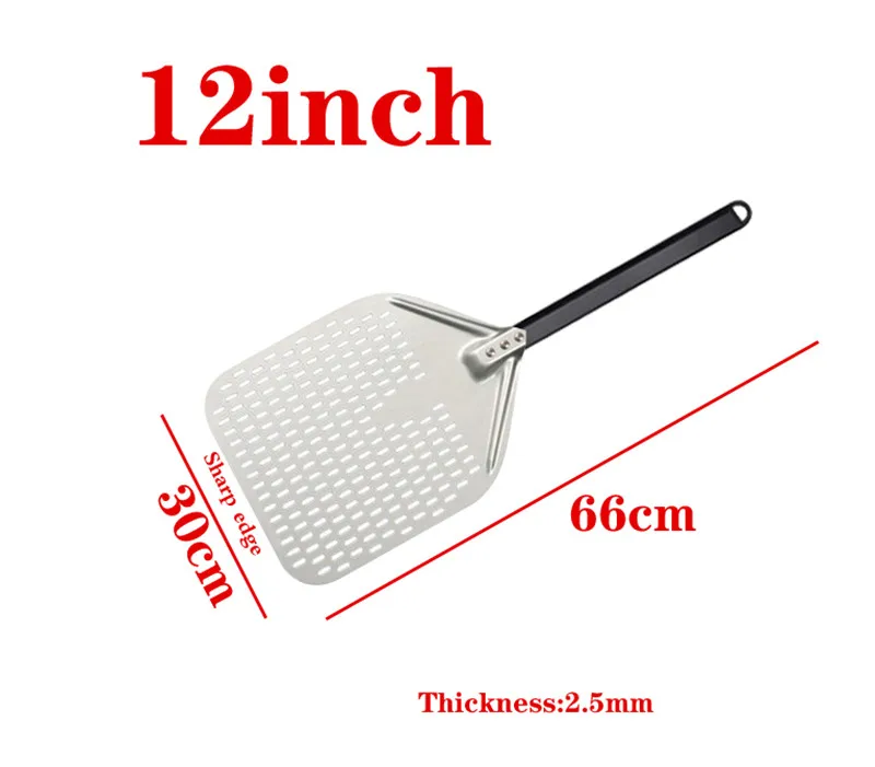 12 14 inch Pizza Shovel Peel Big long Aluminum With Long Handle Pastry Tools Peels Shovel Peel Paddle Pizza Cake Baking Tools