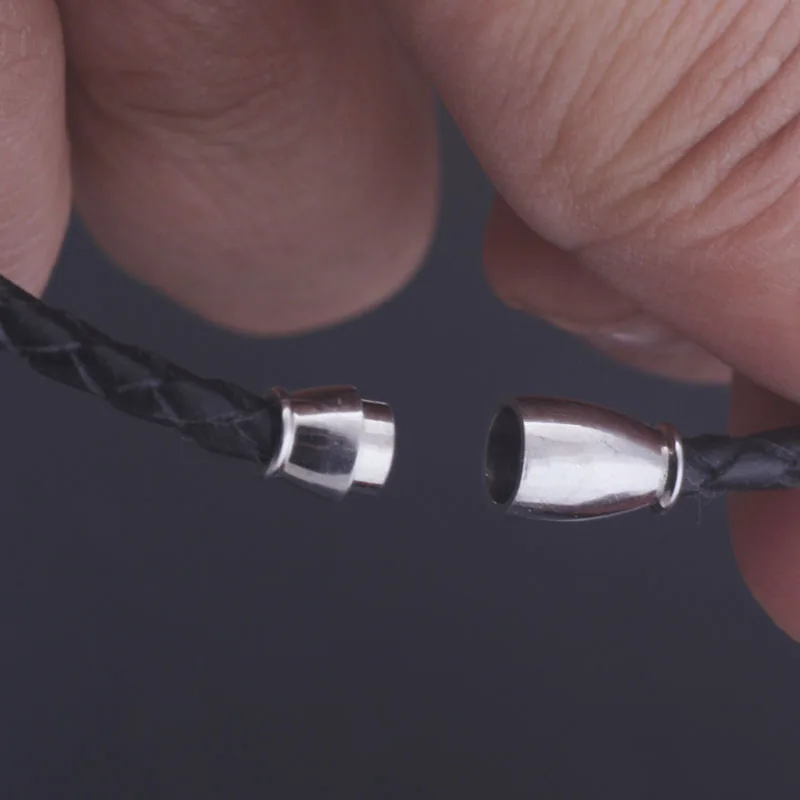Stainless Steel Magnetic Clasp Bracelet Fashion Jewelry Crystal Rhinestone Charm Leather Wrap Bracelets For Women