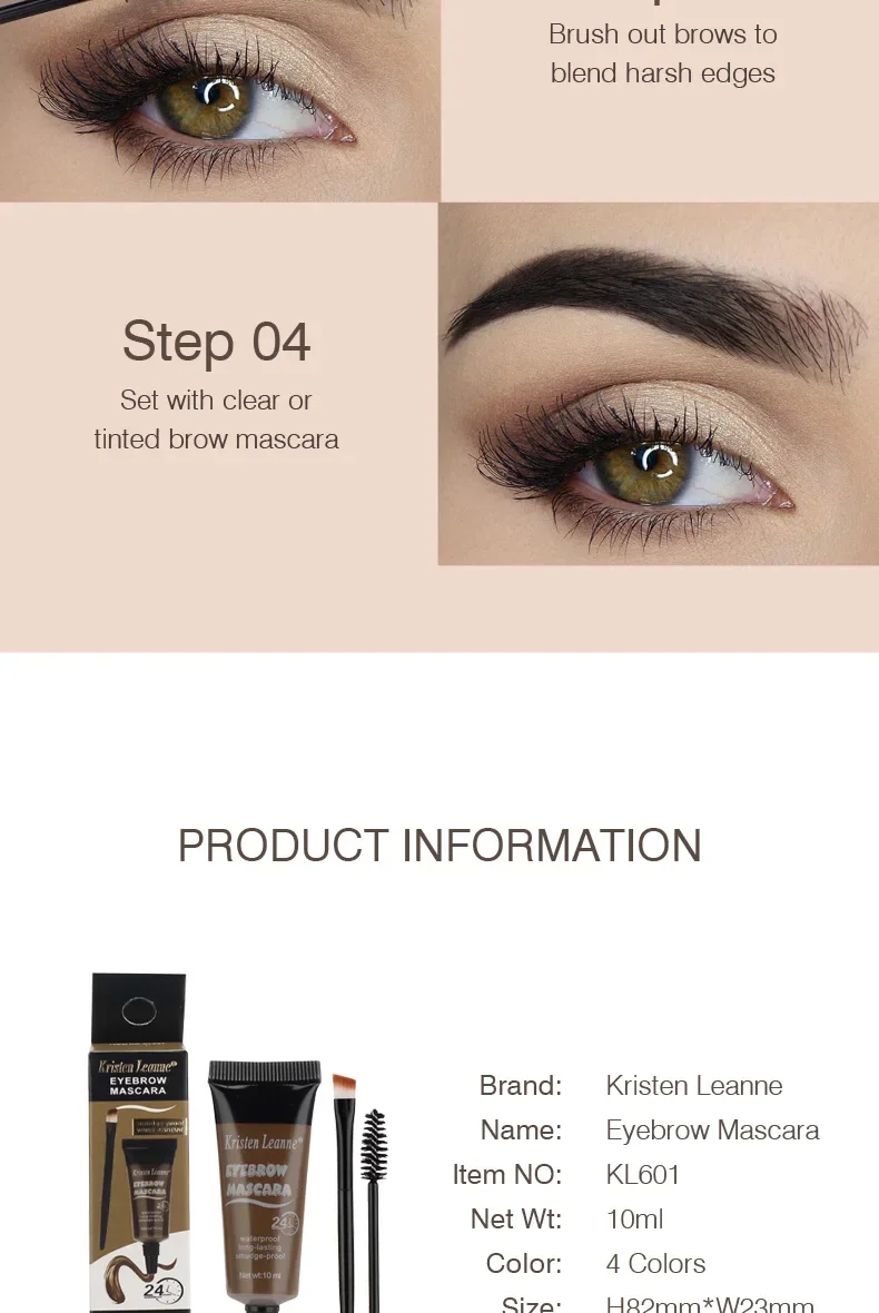 Professional Eyebrow Enhancers Cream Women Natural Liquid Dyeing Eyebrow Set Brow Tattoo Pigments Lasting Waterproof Eyebrow Gel