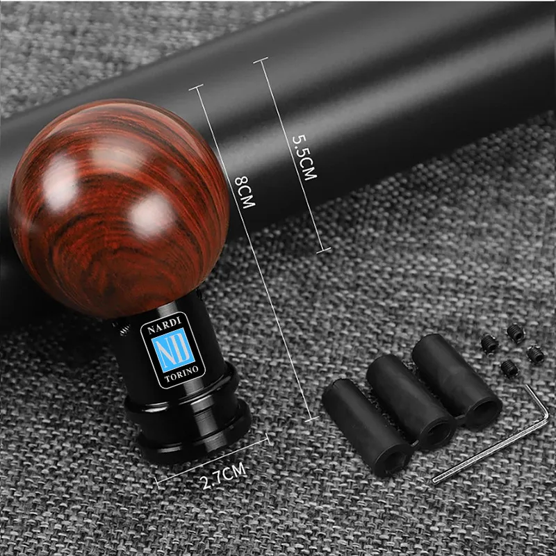 JDM universal Aluminum Alloy Wood Grain Color Gear Shifter Knob Car All Aluminum Gear Lever