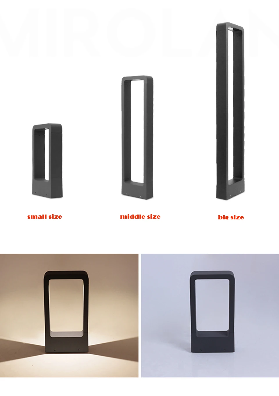 LED Garden Lights Lawn Lamp IP65 Waterproof 7W Modern Aluminum Pillar Light Outdoor Courtyard Villa Landscape Lawn Bollards Lamp