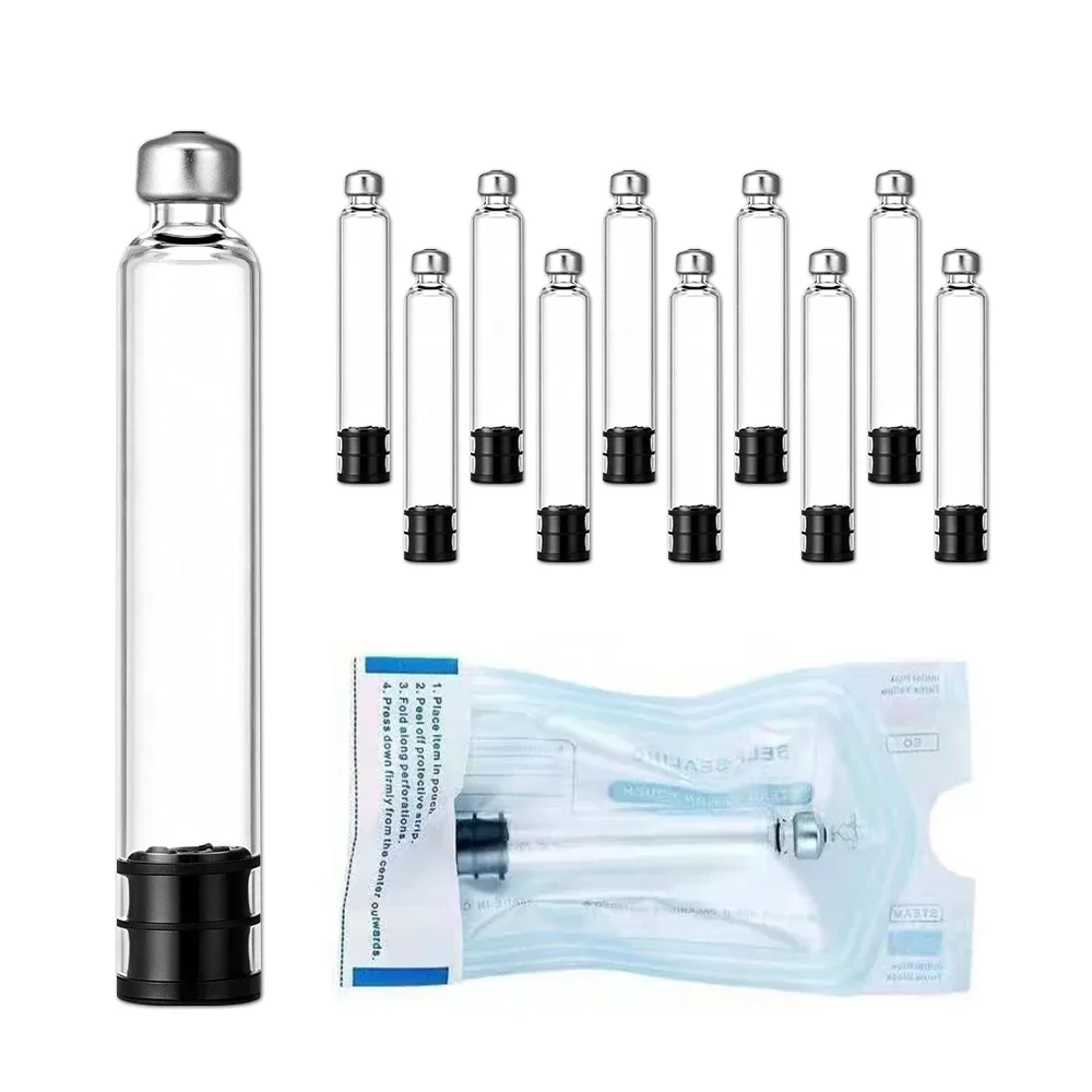 10-50Pcs 3ML Insulin Cartridges 300IU Sterilized Disposable Glass Vial for Diabetes Injection Pen for Peptide Pen Injection