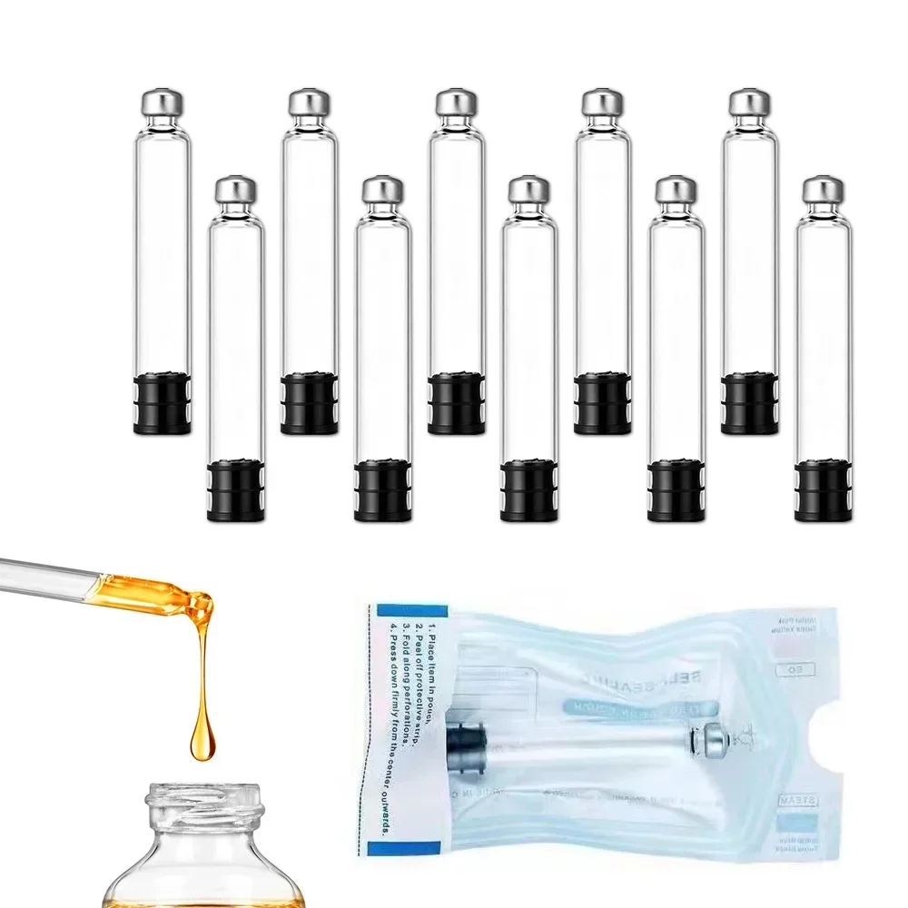 10-50Pcs 3ML Insulin Cartridges 300IU Sterilized Disposable Glass Vial for Diabetes Injection Pen for Peptide Pen Injection