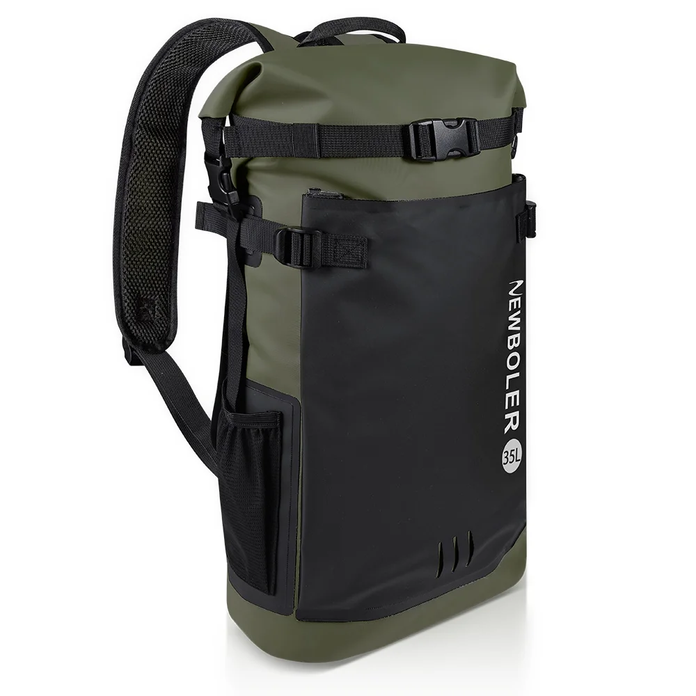 Swimming PVC Pack Dry Bag Backpack for Women Men 35L Waterproof Shoulder Kayak Trekking Drifting Rafting Surfing Boating Bag