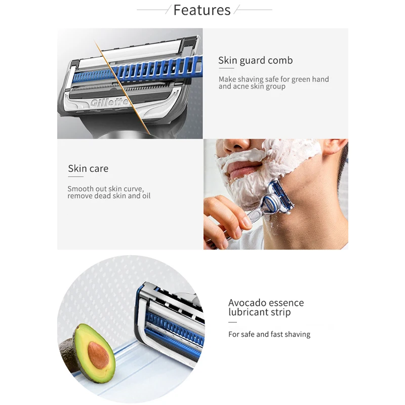 Gillette Skinguard Razors for Men Shaving Razor Safety Shaver for Sensitive Skin1 Razor Handle 1 Razor Blade
