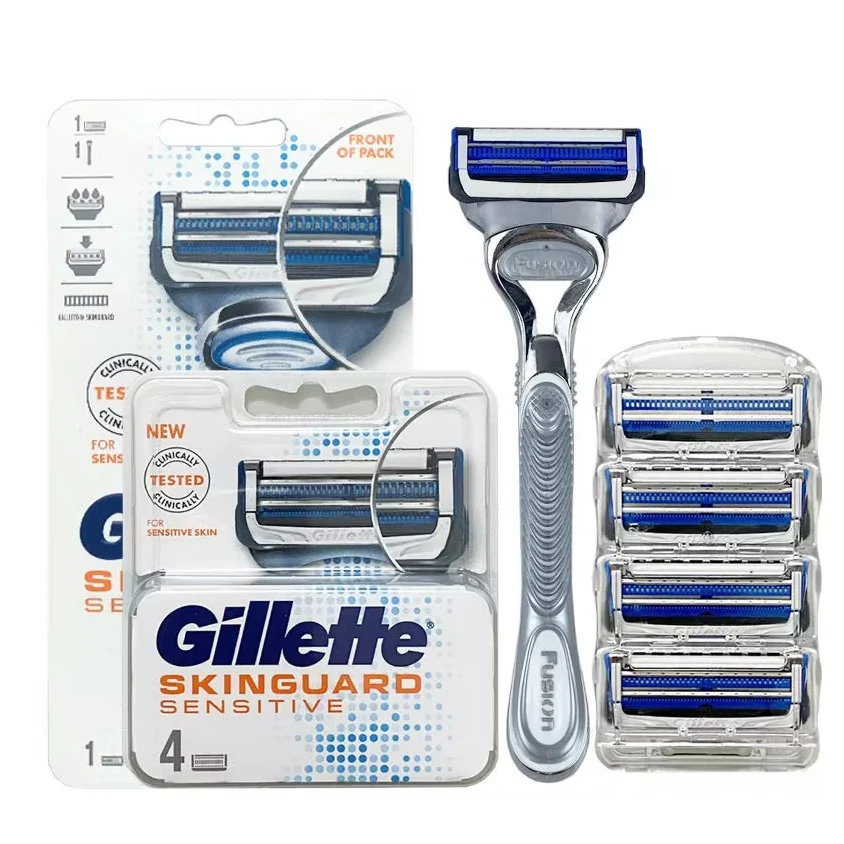 Gillette Skinguard Razors for Men Shaving Razor Safety Shaver for Sensitive Skin1 Razor Handle 1 Razor Blade