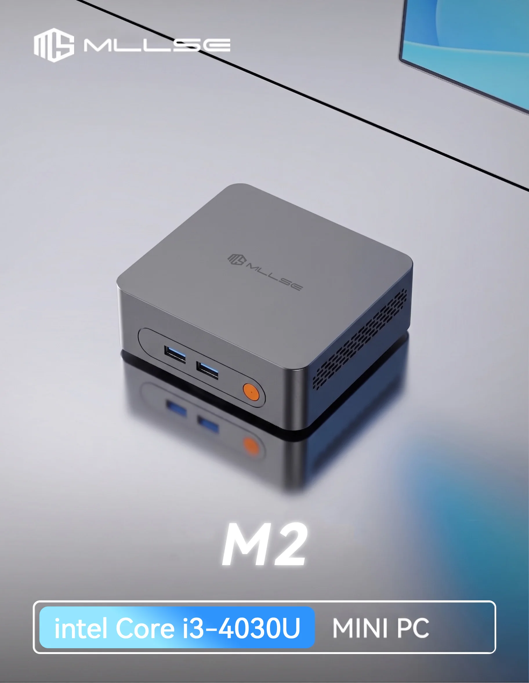 MLLSE Mini PC M2 Intel Gemini Lake Intel I3 4030U 8GB RAM 128GB ROM WiFi 5 Win10 Bluetooth 4.2 USB 3.0 Mini Computer