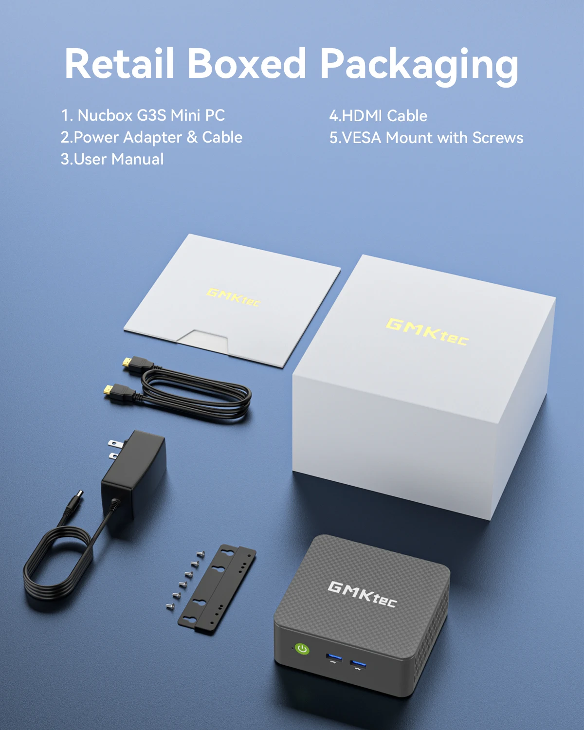 GMKtec G3S Mini PC Intel Alder Lake N95 Windows 11 Pro Mini PC 8GB DDR4 128/256GB PCIe M.2 SSD WiFi 5 BT5.0 Desktop Computer