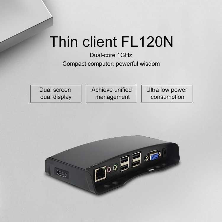 Linux ARM RDP 7.1 Remote Desktop Mini Computer PC Station Thin Client FL120N
