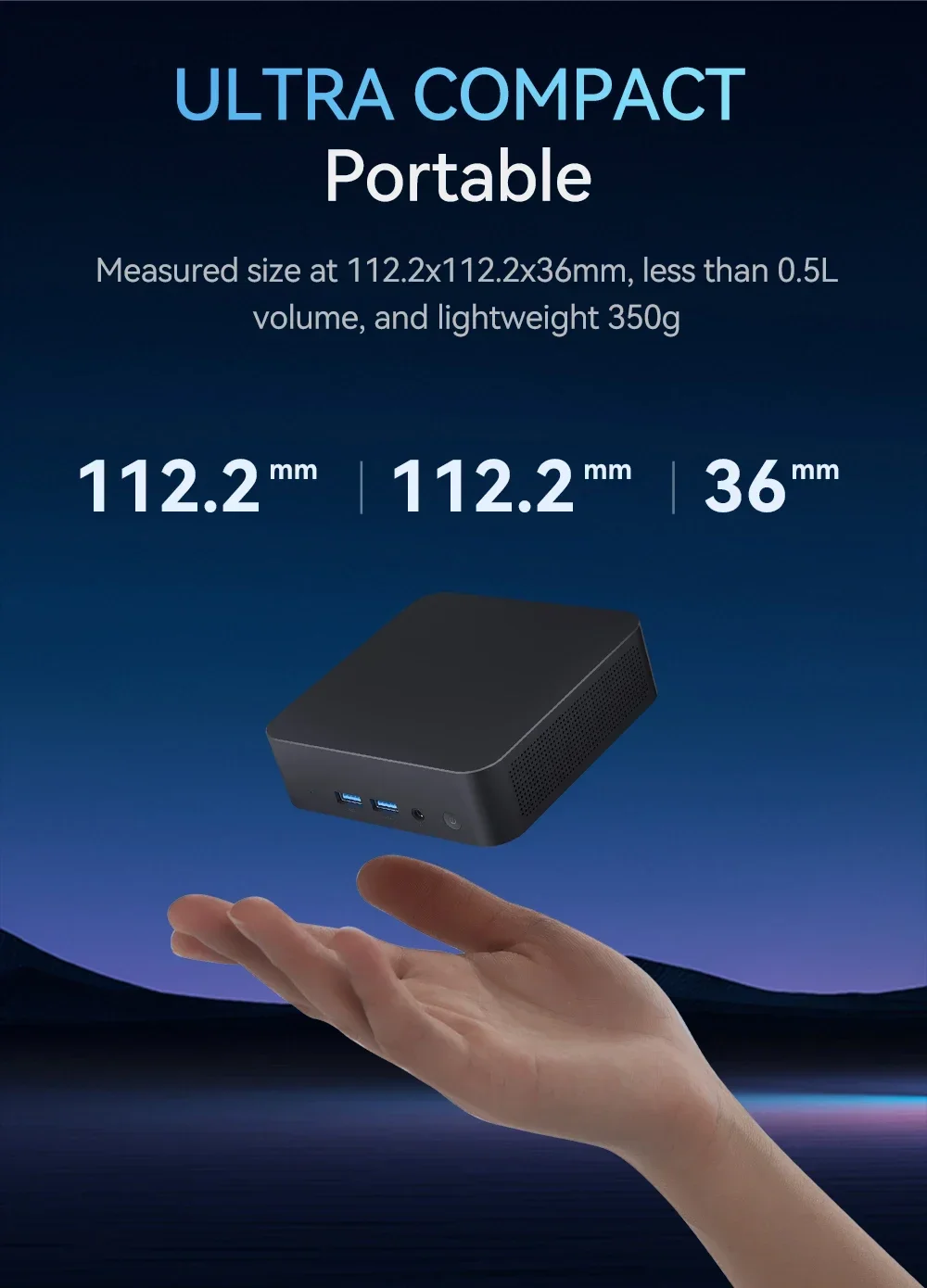 2026 Brand New Mini PC Intel Core I9-10980HK 16GB RAM 1TB SSD Bluetooth5.2 WiFi6 1000M Ethernet Windows 11 Mini Gaming Office PC