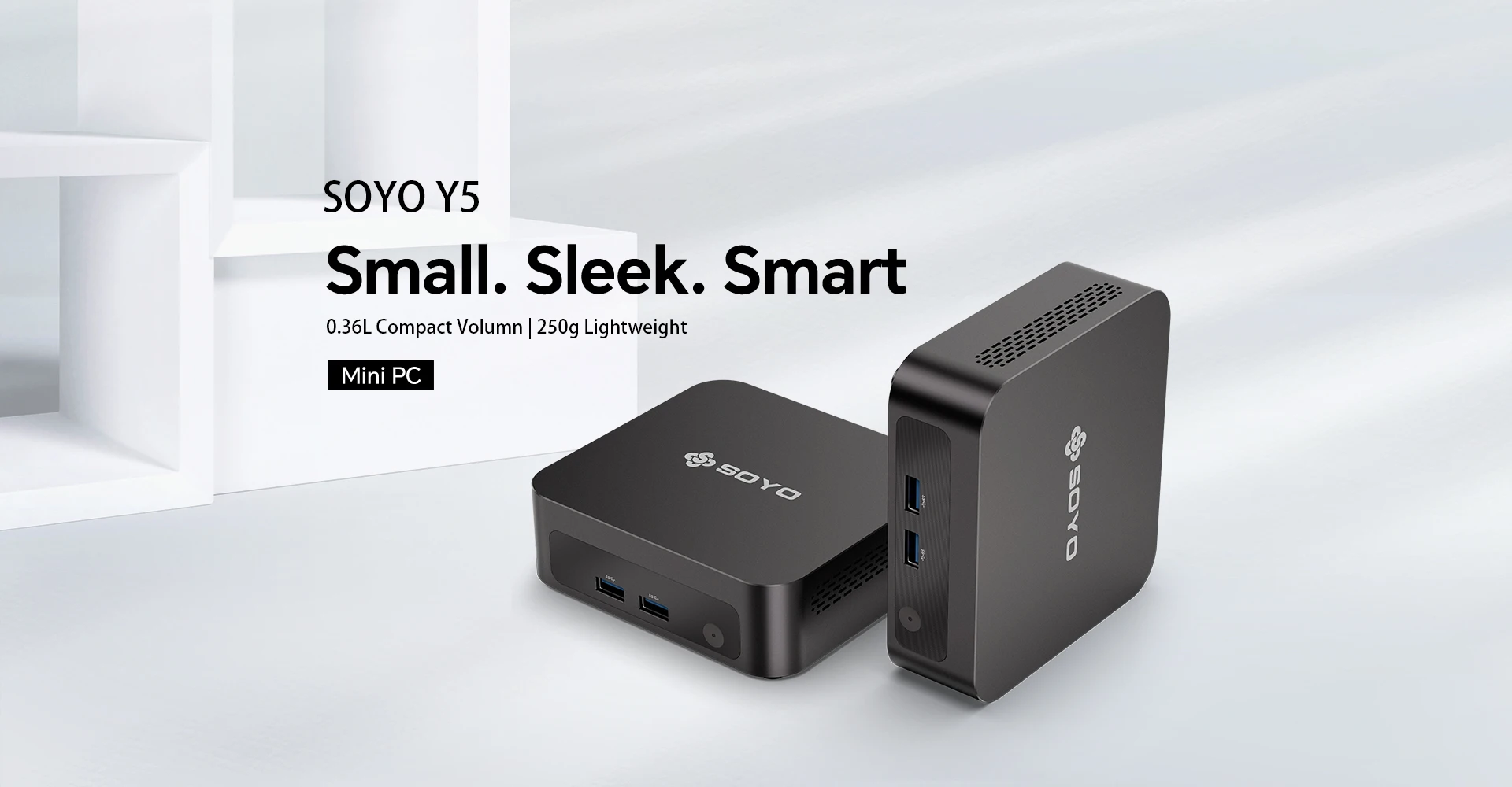 SOYO Mini PC Y5 Intel i3 4th CPU 8GB RAM 128GB ROM Windows 10 WiFi BT4.2 Desktop Computer