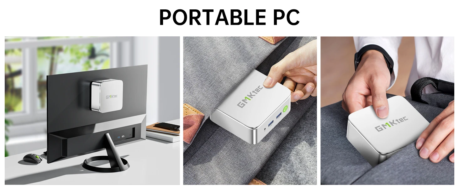GMKtec G10 AMD Ryzen5 3500U Mini Pc Dual Channel DDR4 2400MT/s NVMe SSD Win 11 Pro WiFi BT 2.5Gbps LAN Desktop Office Computer