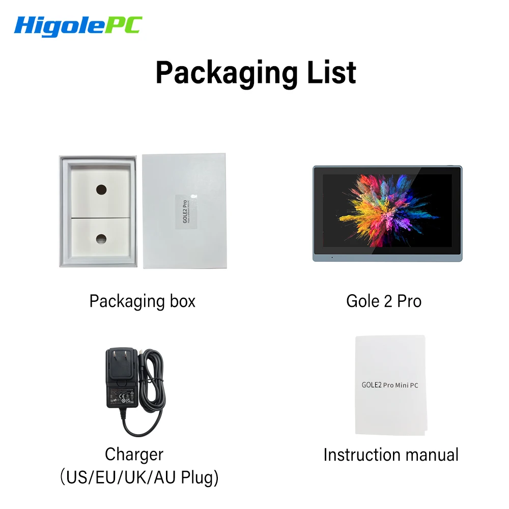 Higole Gole 2 Pro 5.5'' Mini PC Intel N5100/N5095 Windows 11 WiFi5 8/16 128/256G 4K Windows Tablet Desktop PC Mini Computers