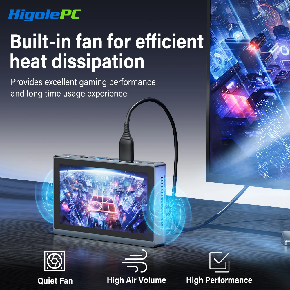 Higole Gole 2 Pro 5.5'' Mini PC Intel N5100/N5095 Windows 11 WiFi5 8/16 128/256G 4K Windows Tablet Desktop PC Mini Computers