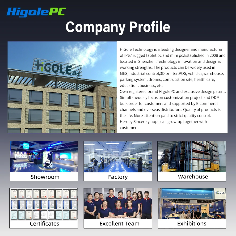 Higole Gole 2 Pro 5.5'' Mini PC Intel N5100/N5095 Windows 11 WiFi5 8/16 128/256G 4K Windows Tablet Desktop PC Mini Computers