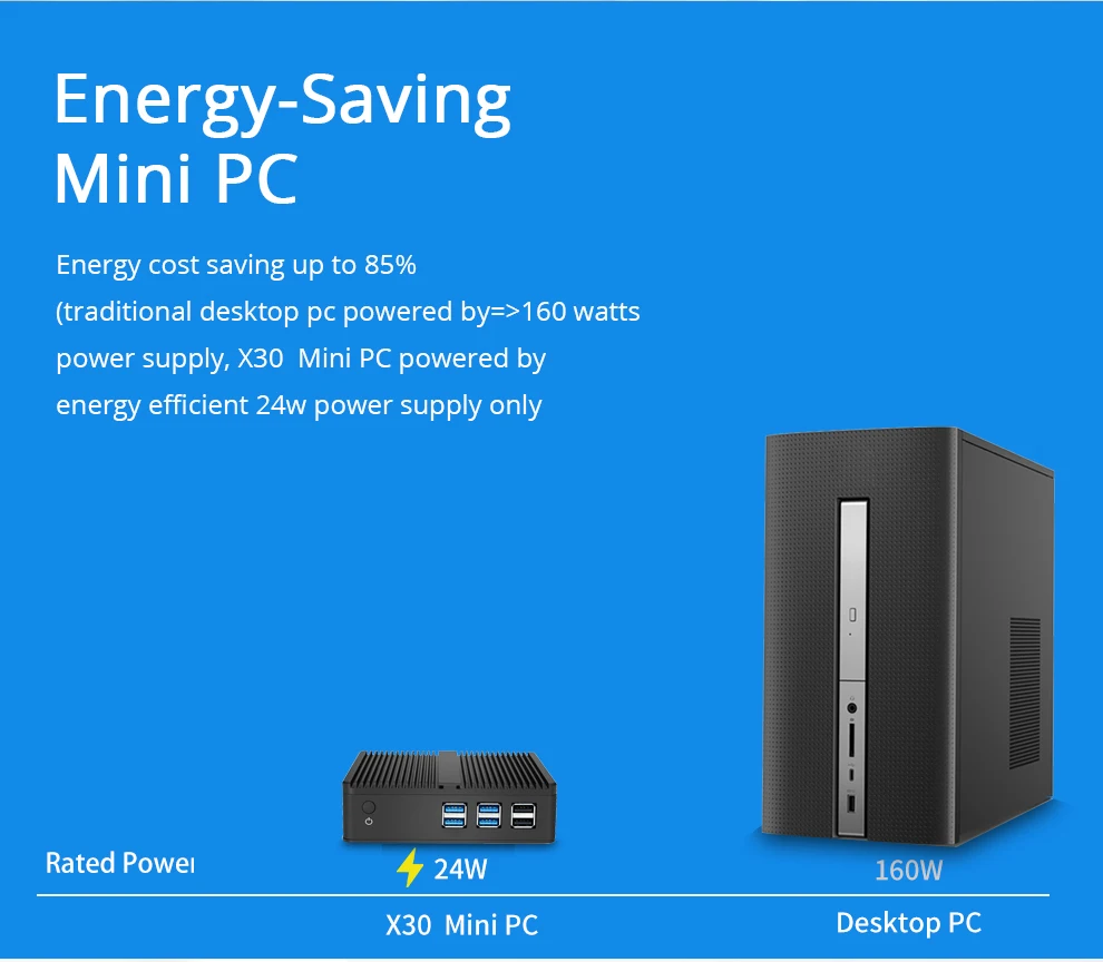 XCY Fanless Mini PC Intel Core I7 4500U I5 4200U Gigabit Ethernet HDMI VGA Display 8x USB Ports Support WiFi Windows Linux