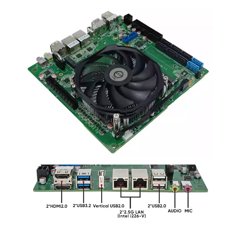 Topton 11-Bay NAS Gaming Motherboard AMD Ryzen 9 5900HX ES 5825U 5600U 3xM.2 NVMe 8*SATA 2.5G I226-V LAN DDR4 Firewall Mini ITX