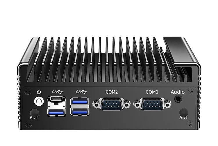 Topton 2x2.5G Nics Intel N150 N100 Fanless Mini PC 2*COM NVMe DDR4 2*HD 1*DP Type-C Solid Firewall PC Industrial Mini Computer
