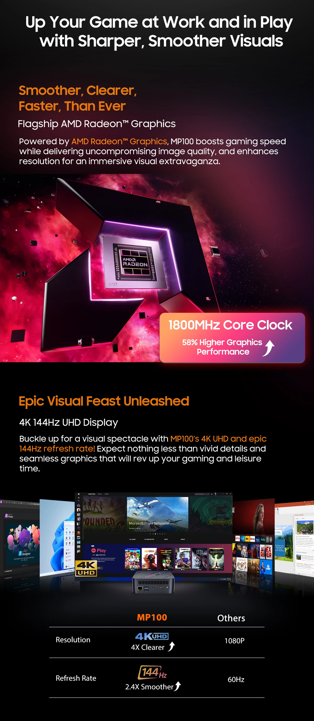 Blackview MP100 Mini PC AMD Ryzen5 7430U 16GB/32GB RAM 512GB/1TB ROM WiFi 6 Windows 11 6-Core 12-Thread BT5.2 Mini Computer PC