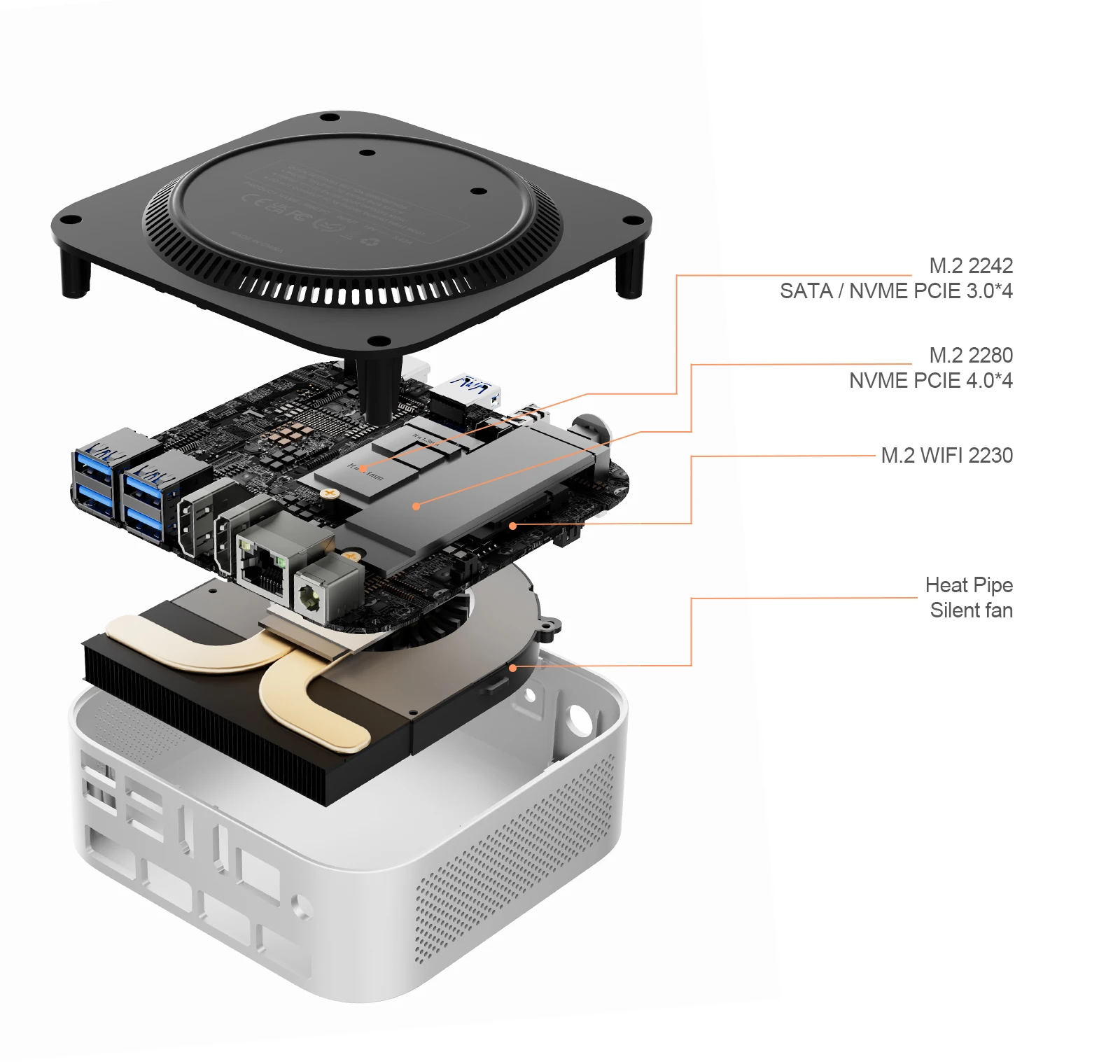 Mini PC Chatreey IT12M 1215U/AMD 6600H/7735HS/5400U WIFI6 Windows 11 Ultra Small Pocket Computer LPDDR5 4K 60Hz RGB Output