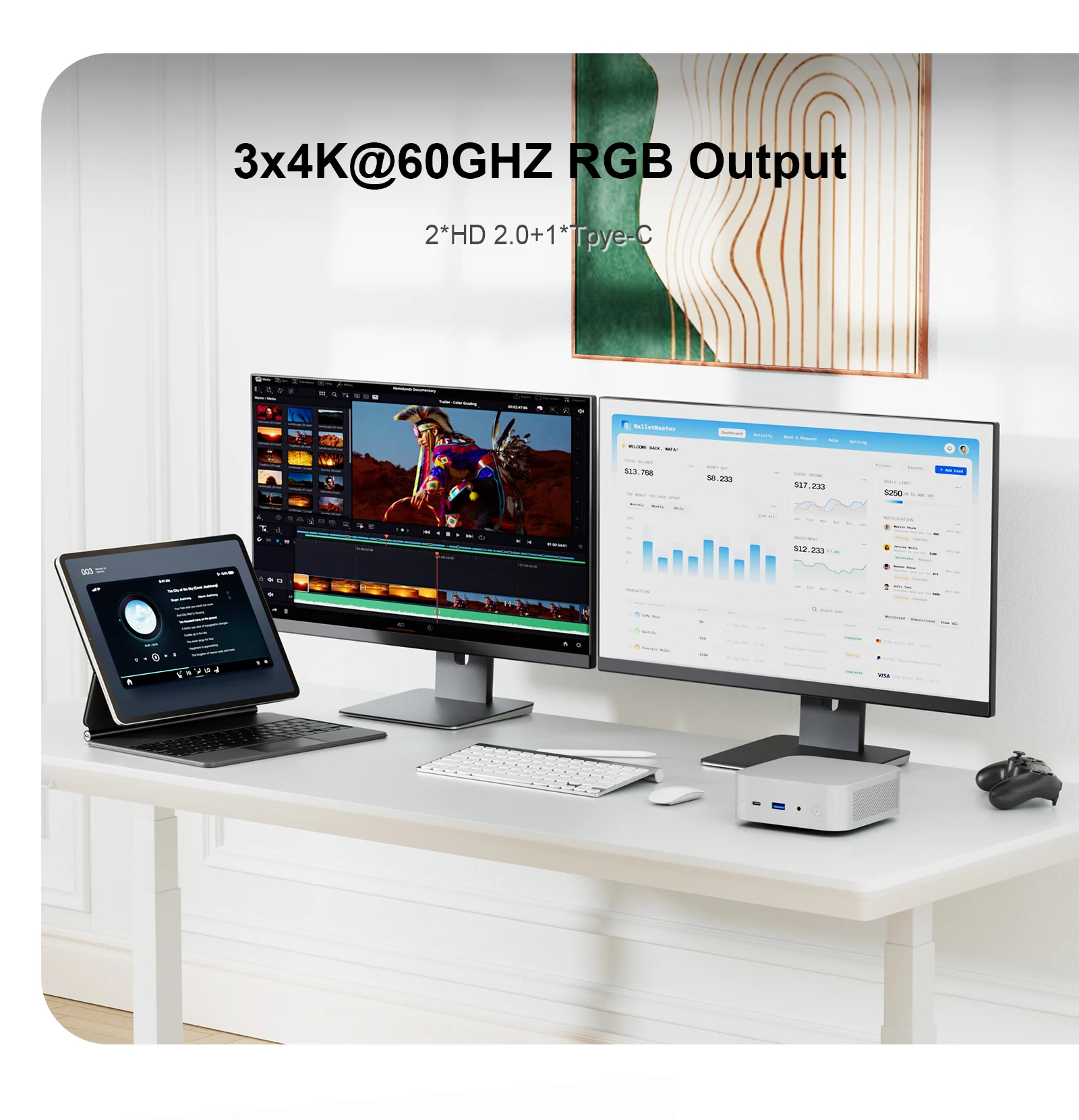Mini PC Chatreey IT12M 1215U/AMD 6600H/7735HS/5400U WIFI6 Windows 11 Ultra Small Pocket Computer LPDDR5 4K 60Hz RGB Output