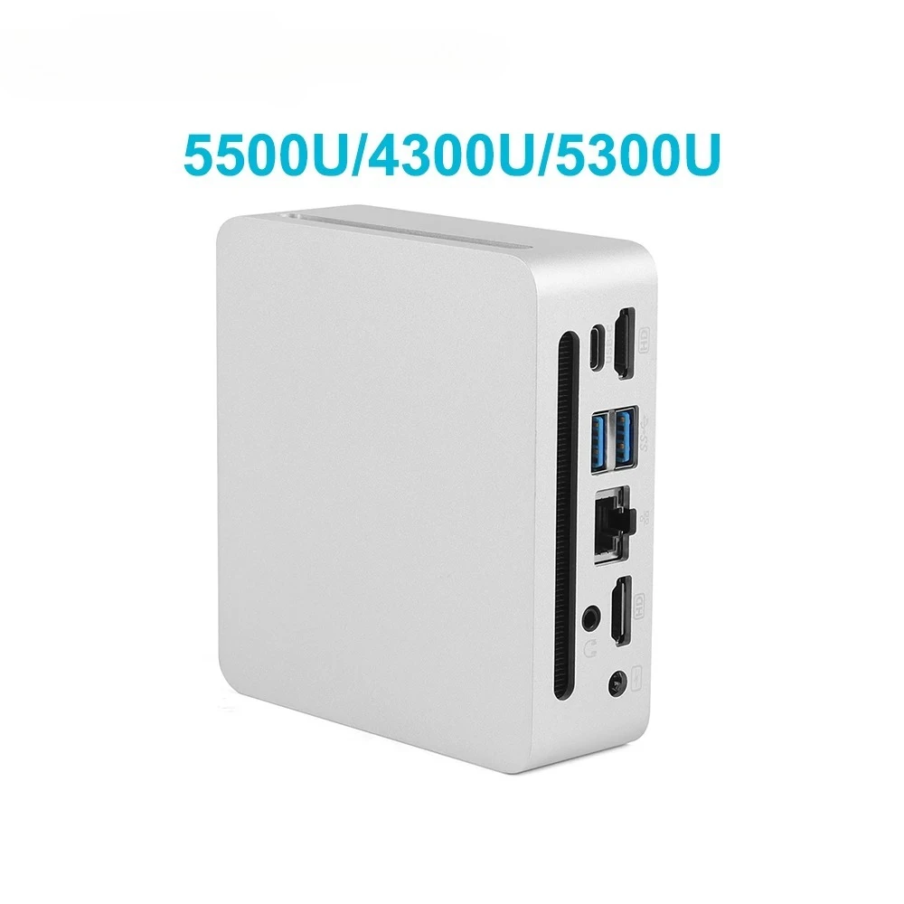 AMD Ryzen 5 5500U Ryzen 3 4300U/5300U Mini PC Windows 11 PRO DDR4 3200MHz NVME SSD WiFi6 BT5.2 Desktop Mini PC Gamer Computer