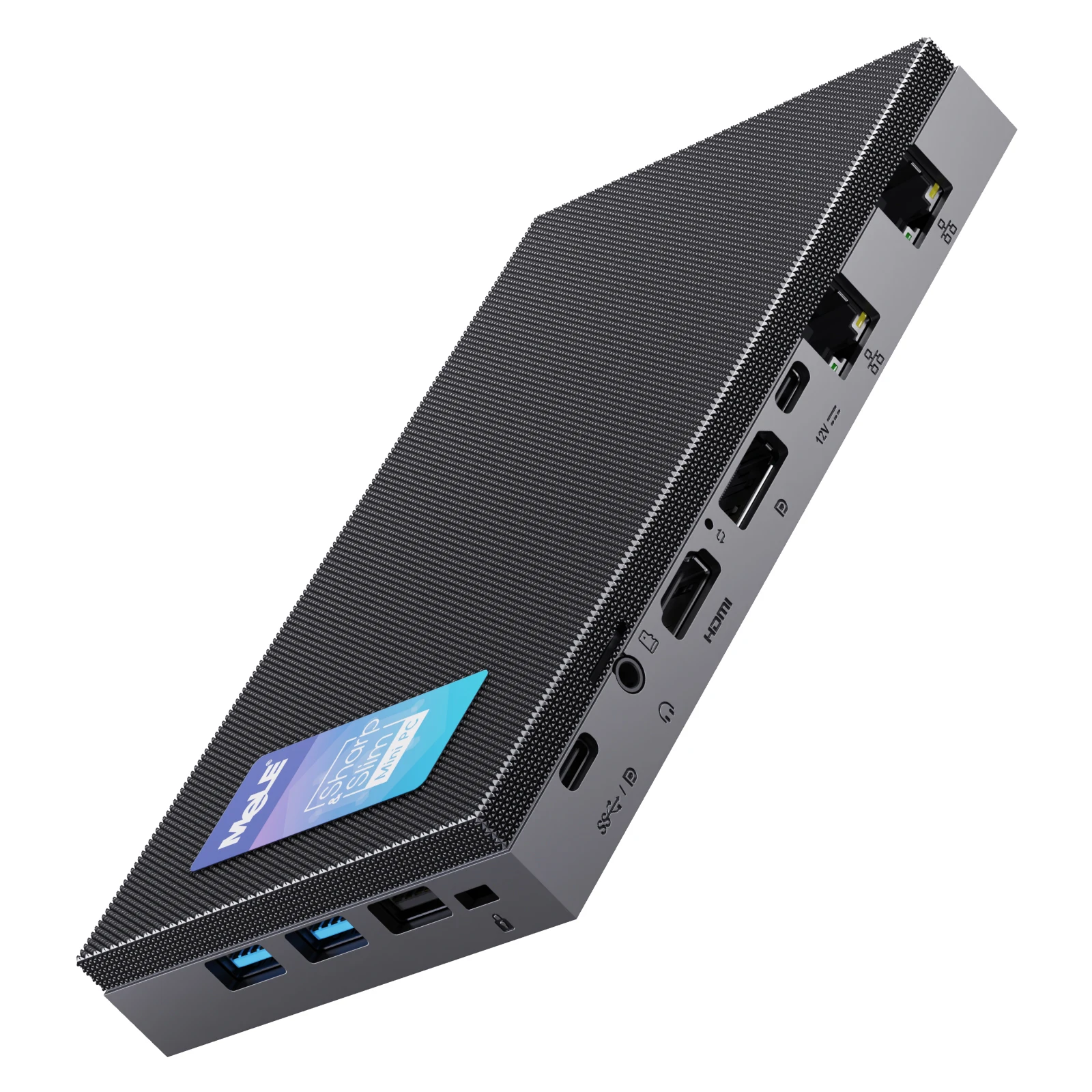 MeLE QuieterDL Fanless N150 Mini PC 2.5Gb Dual LAN Micro PC USB-C HDMI2.0 DP1.4 USB C Display Desktop Computers