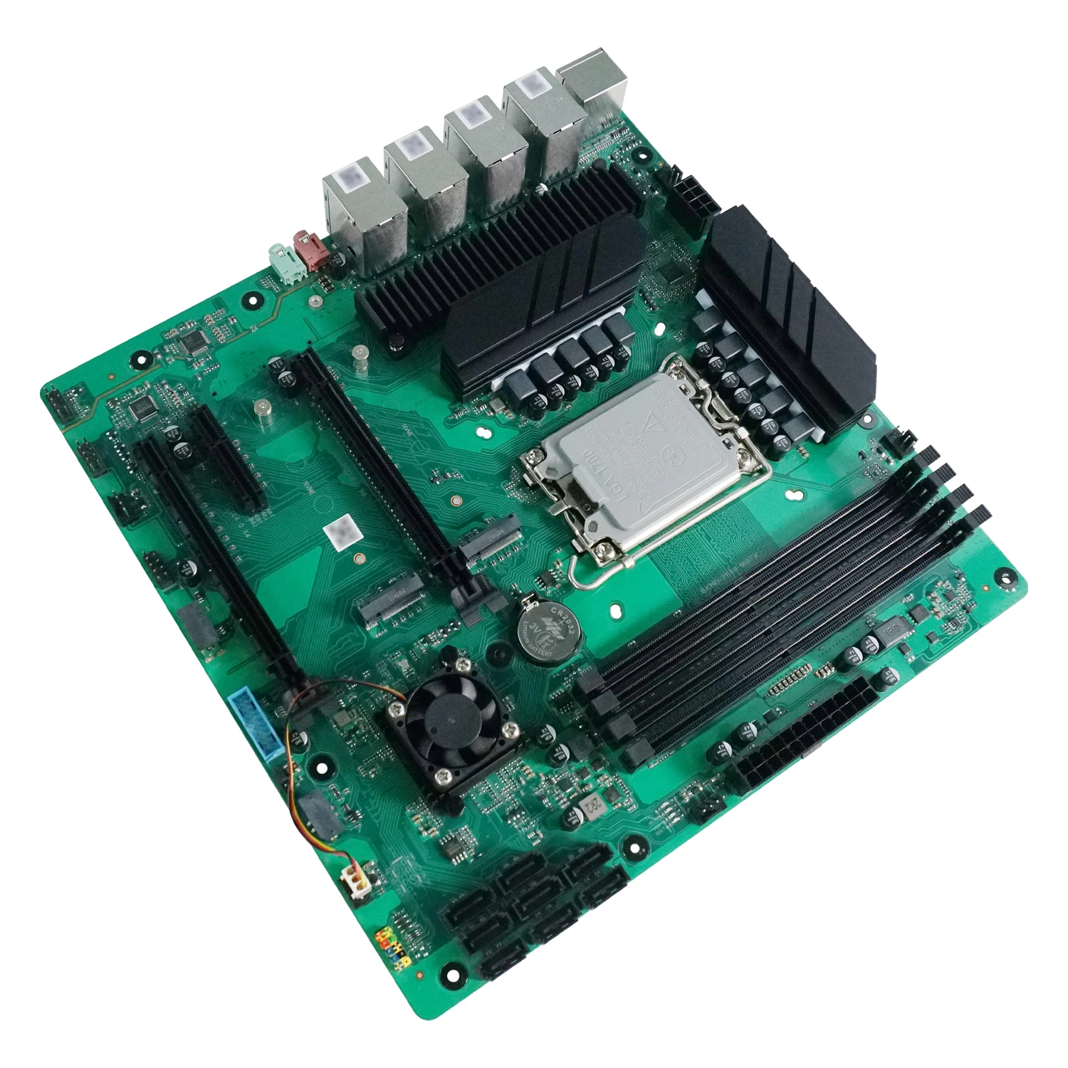 Topton 8-Bay NAS M-ATX Motherboard Z690 LGA1700 12-14th Gen Intel CPU 4xDDR4 8xSATA 4xNVMe 4x2.5G LAN 3xPCIE Firewall Server Boa