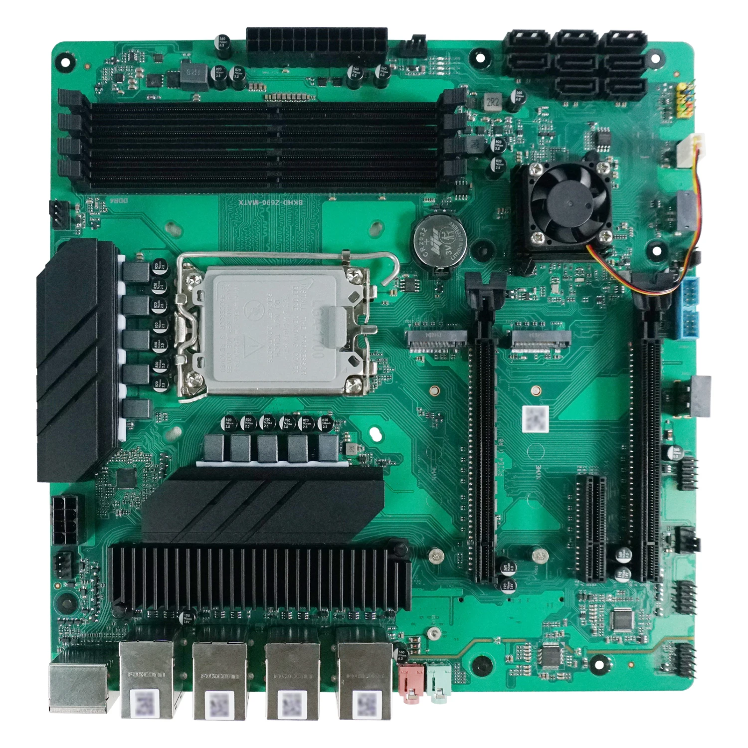Topton 8-Bay NAS M-ATX Motherboard Z690 LGA1700 12-14th Gen Intel CPU 4xDDR4 8xSATA 4xNVMe 4x2.5G LAN 3xPCIE Firewall Server Boa