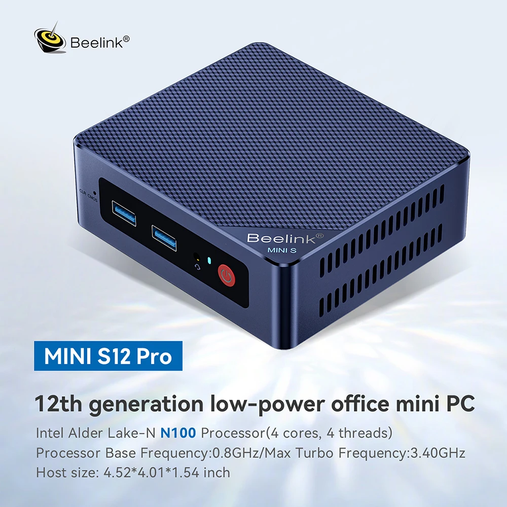 Beelink Mini S13 Twin Lake N150 16G 500G S12 Pro Intel 12th N100 Mini S/S12 Intel N5095/N95 DDR4 Windows 11 Desktop Computer
