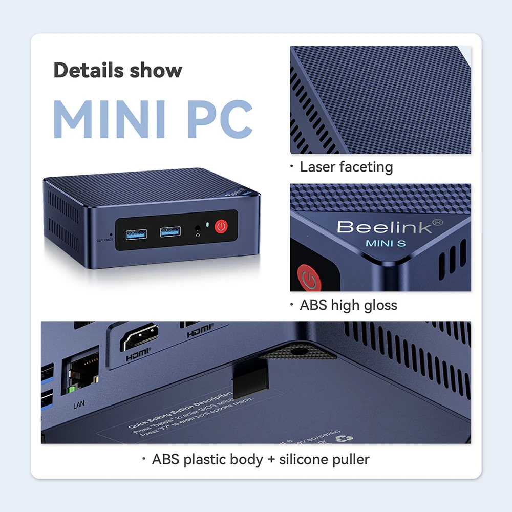 Beelink Mini S13 Twin Lake N150 16G 500G S12 Pro Intel 12th N100 Mini S/S12 Intel N5095/N95 DDR4 Windows 11 Desktop Computer