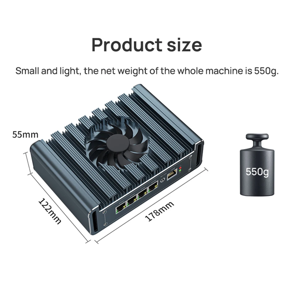 Topton Metal Firewall Router Intel I7 13620H I3 1215U U300 4x2.5G LAN I226-V DDR4 NVMe Proxmox PfSense OPNsense Mini PC Server