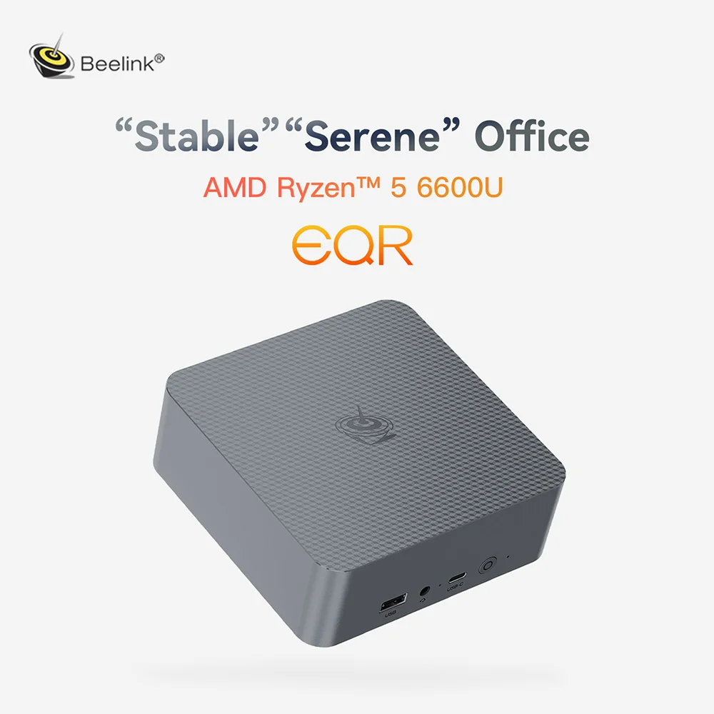 Beelink EQR5 R5 5500U DDR4 16G RAM 500G SSD EQR7 AMD R7 7735U EQR6 R5 6600U Windows 11 Mini PC 1000M WiFi6 4K Desktop Computer
