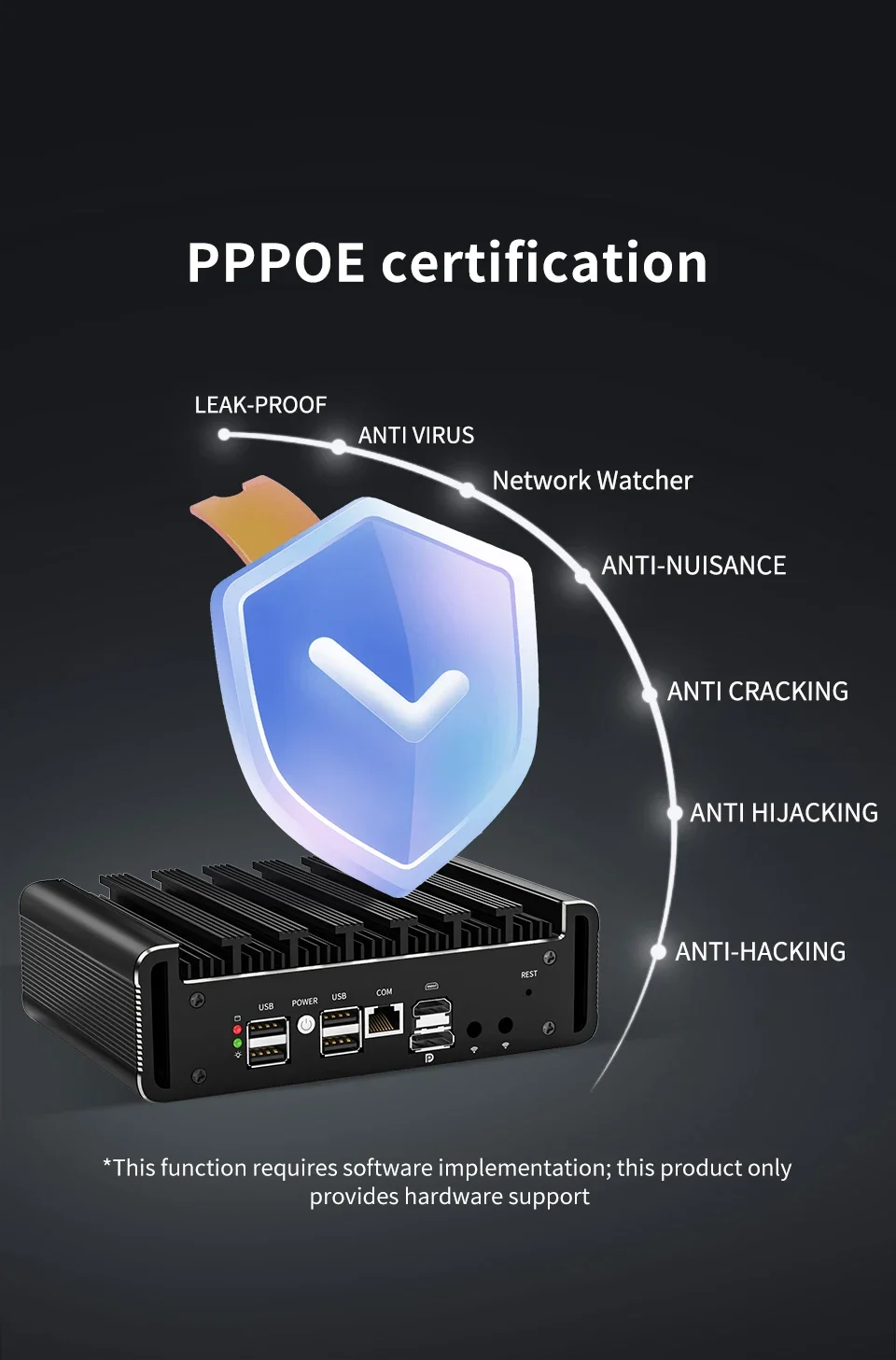 Intel I3 N300 3 100U 6x2.5G I226-V Metal Mini PC Firewall Appliance DDR5 Industrial NAS PC Home Server PfSense OPNsense Proxmox