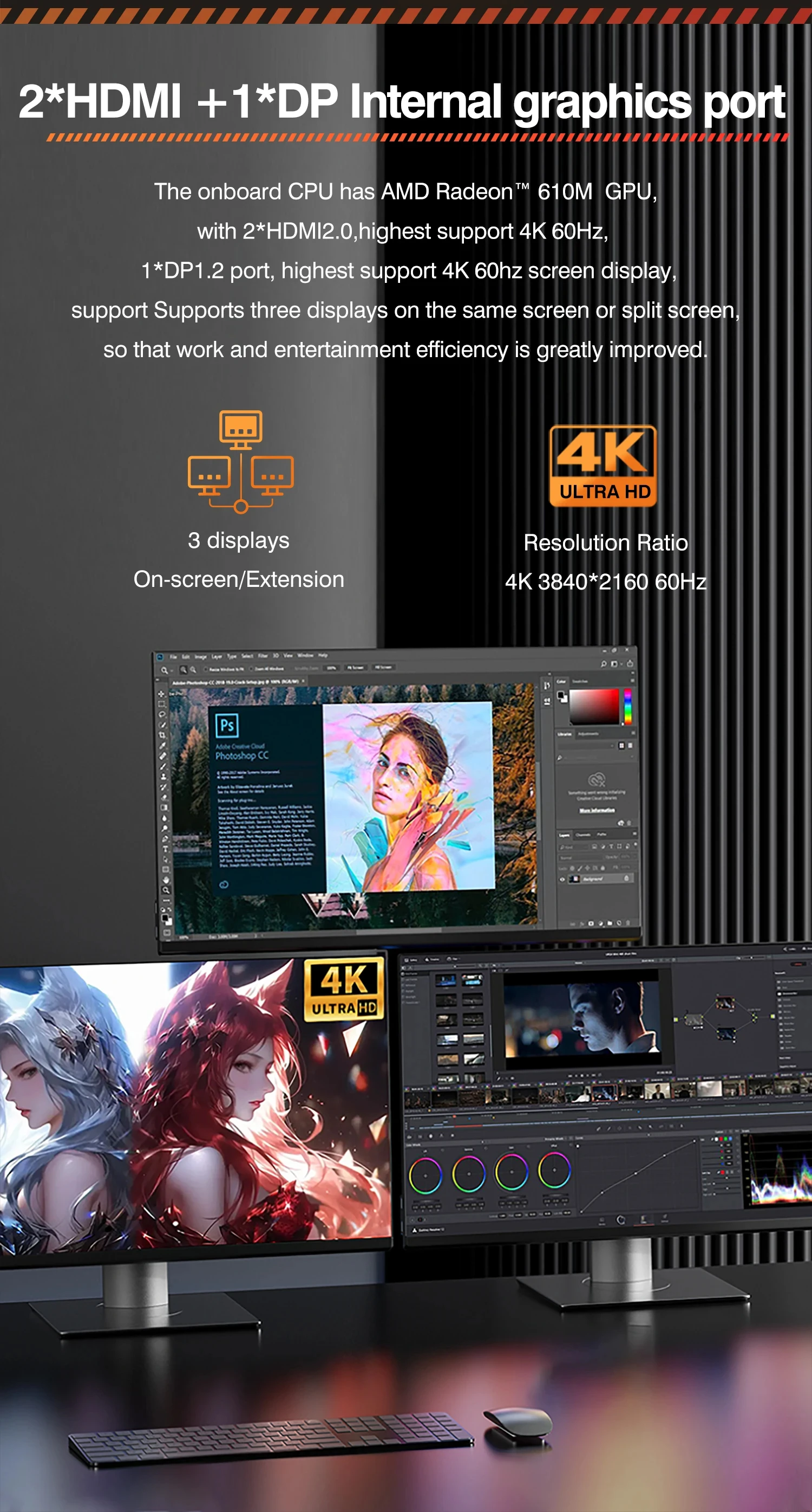 ERYING AMD Motherboard M-ATX with Onboard Ryzen 9 7845HX / 7940HX / 7945HX / 8945HX DDR5 RAM SATA Port WIFI6E BT5.2 ARGB