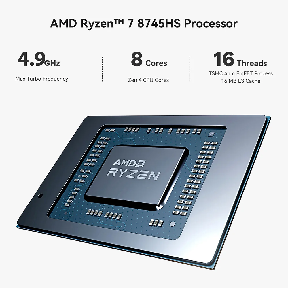 New Beelink SER9 Pro/SER10 Max Ryzen AI9 HX370/HX470 Powerful AI PC 32G 1T SER8 8745HS 8845HS Mini Gaming PC Desktop Computer