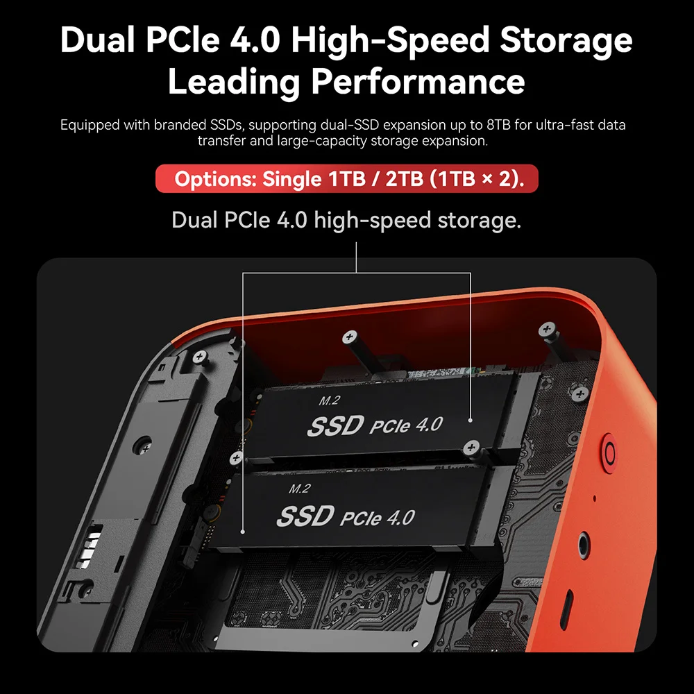 New Beelink SER9 Pro/SER10 Max Ryzen AI9 HX370/HX470 Powerful AI PC 32G 1T SER8 8745HS 8845HS Mini Gaming PC Desktop Computer
