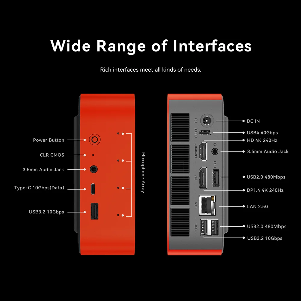 New Beelink SER9 Pro/SER10 Max Ryzen AI9 HX370/HX470 Powerful AI PC 32G 1T SER8 8745HS 8845HS Mini Gaming PC Desktop Computer
